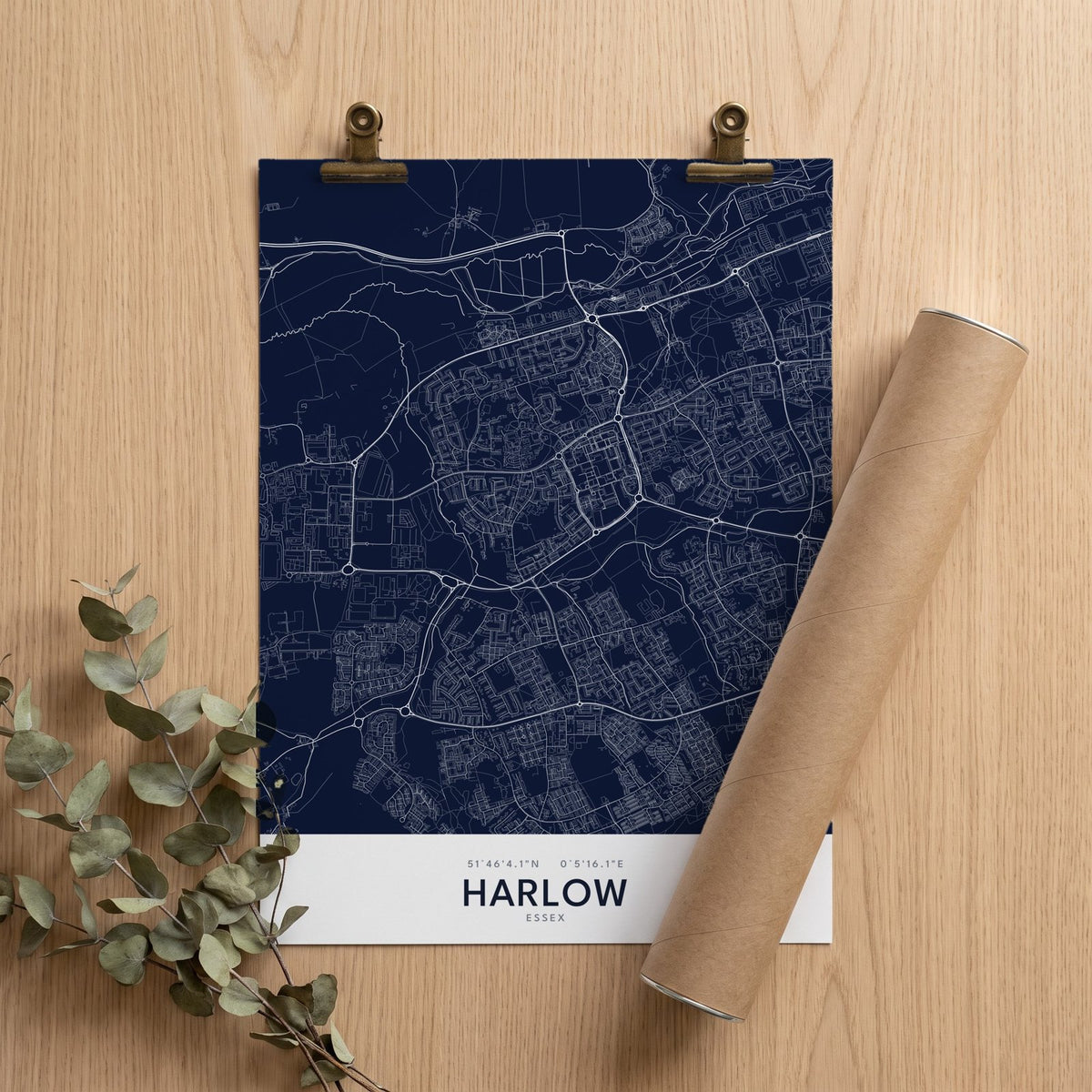 Harlow — Map Print