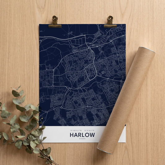 Harlow — Map Print