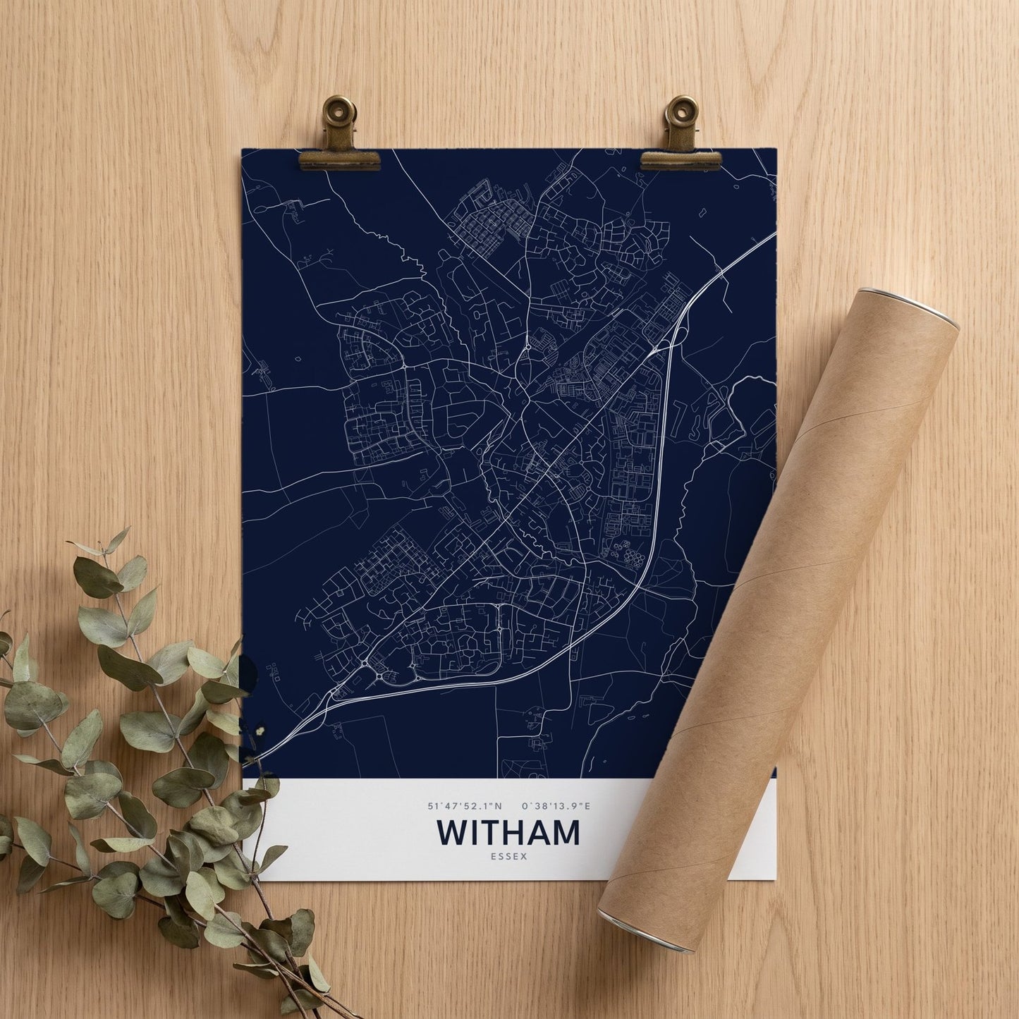 Witham — Map Print