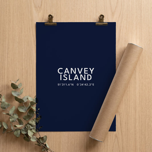 Canvey Island — Coordinates Print