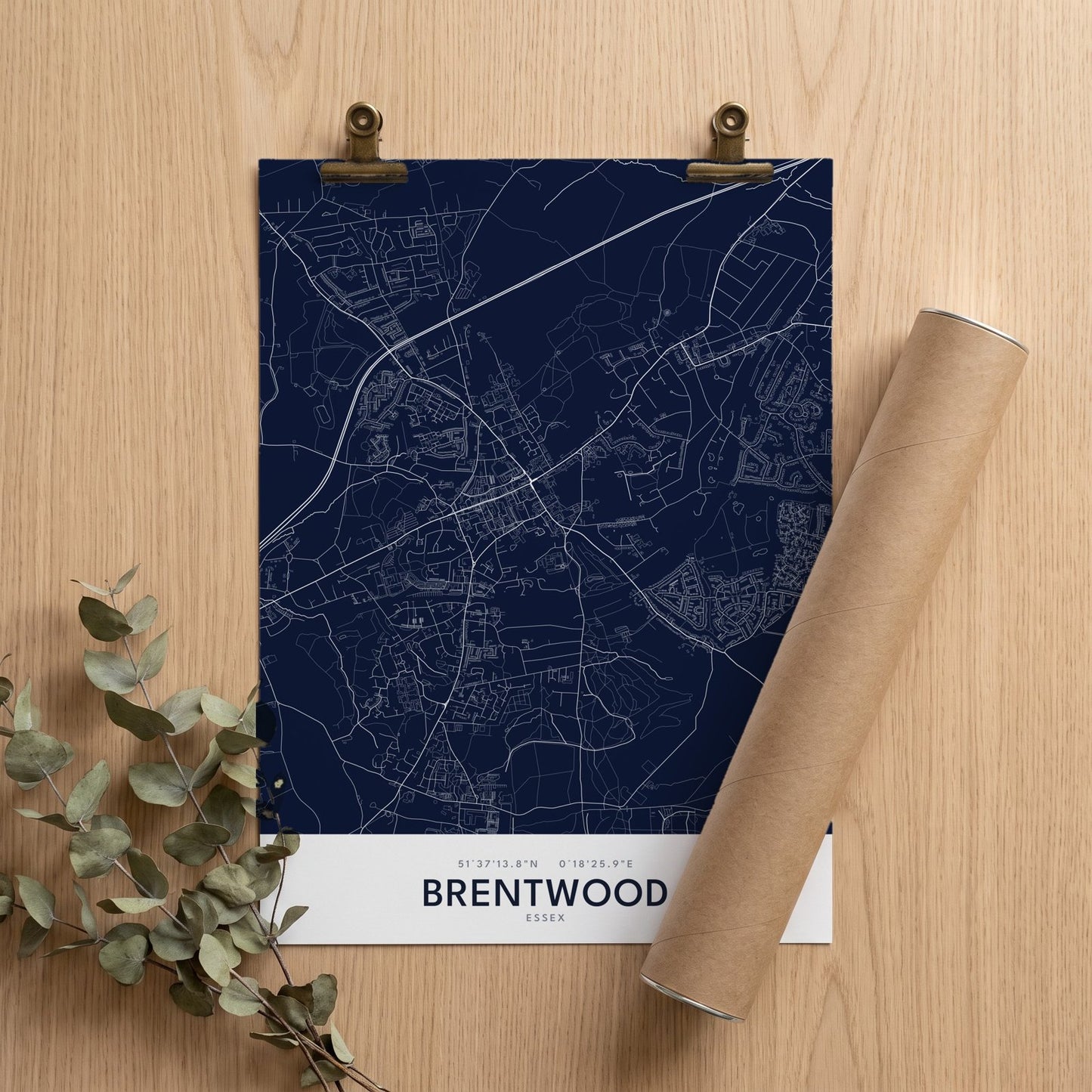 Brentwood — Map Print