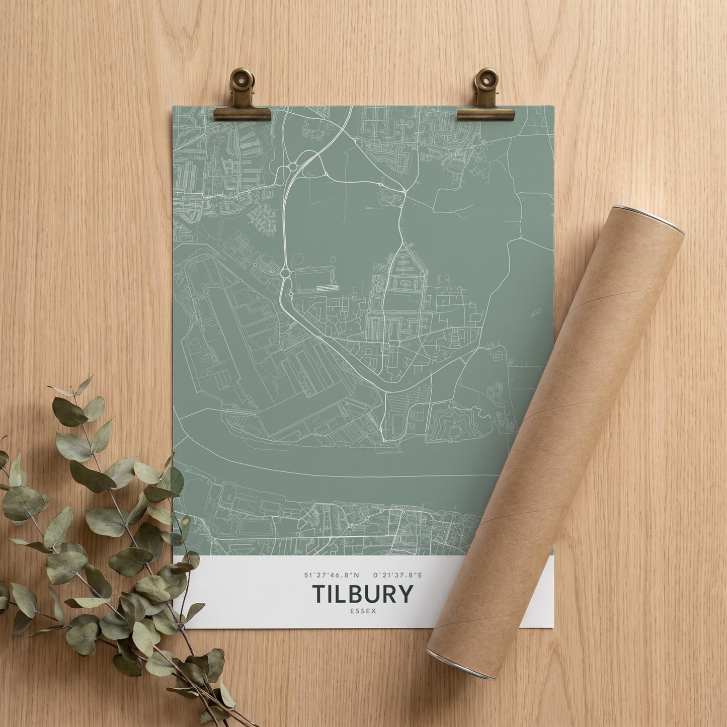 Tilbury — Map Print