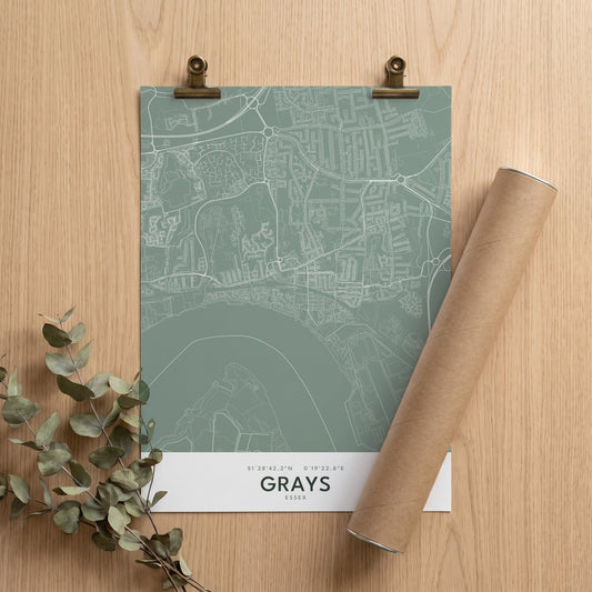 Grays — Map Print