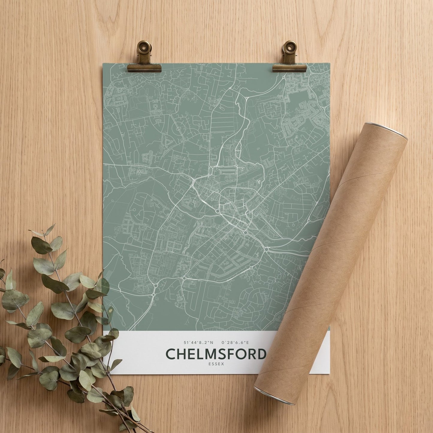 Chelmsford — Map Print