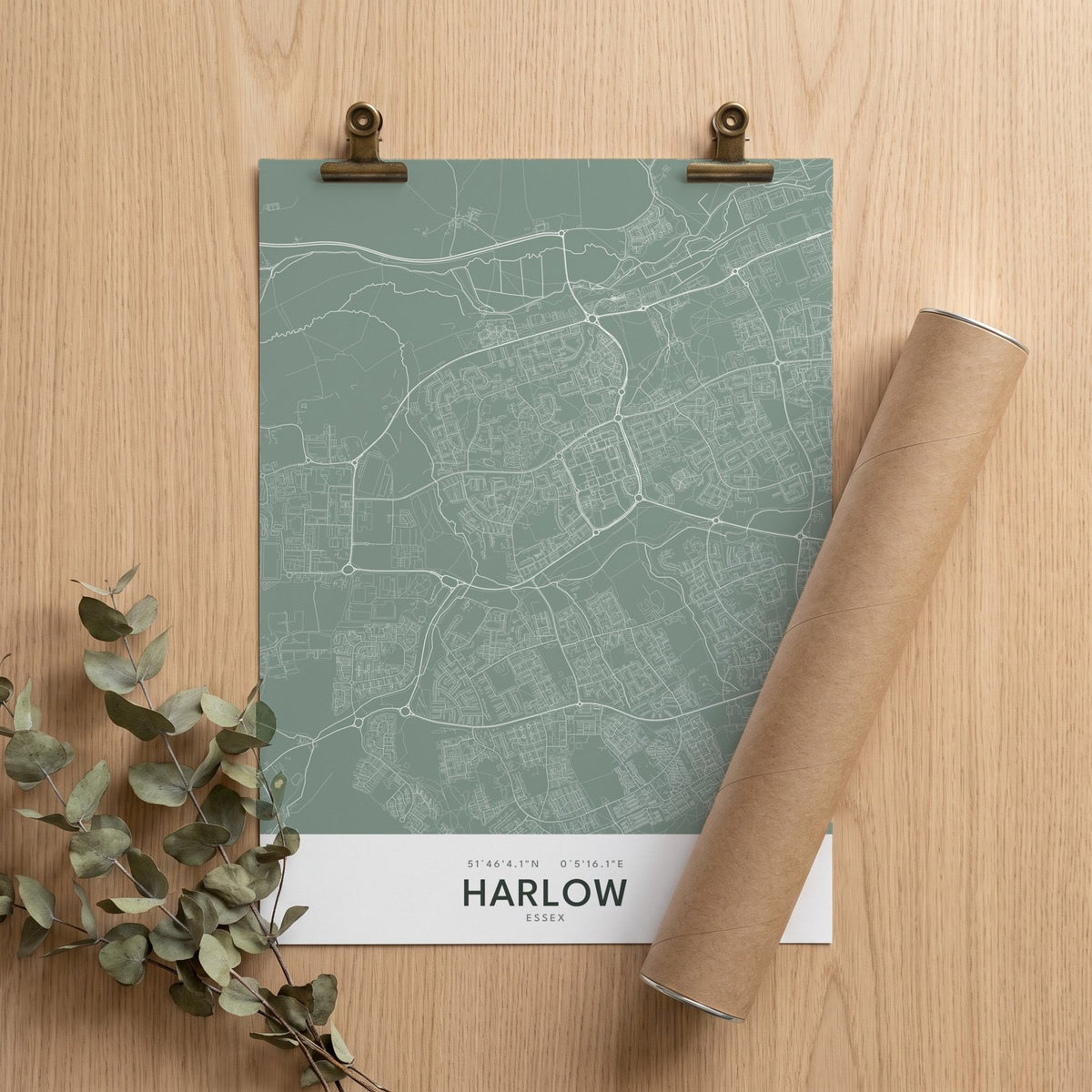 Harlow — Map Print