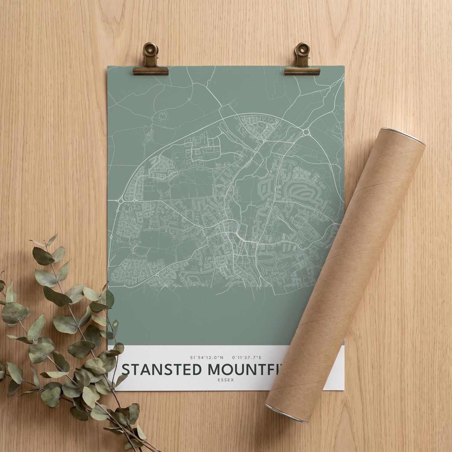 Stansted Mountfitchet — Map Print