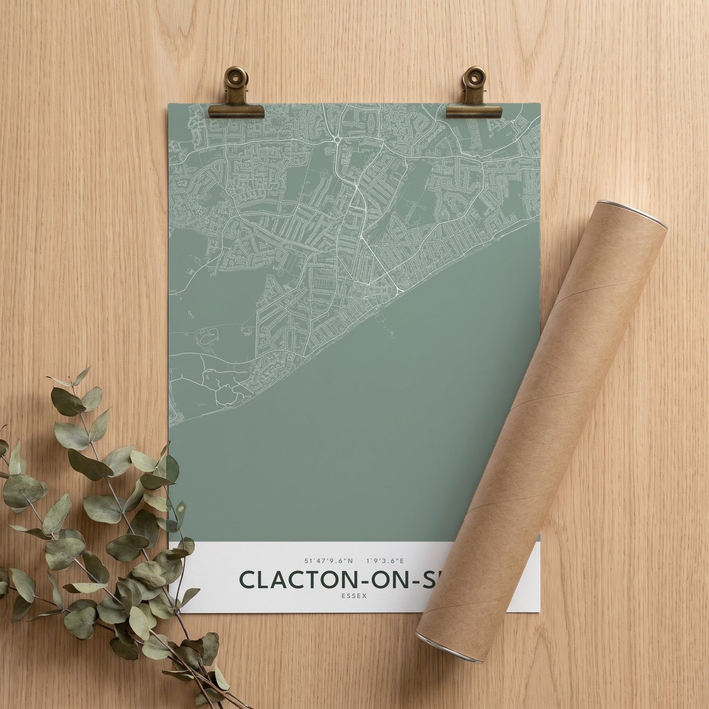 Clacton-on-Sea — Map Print