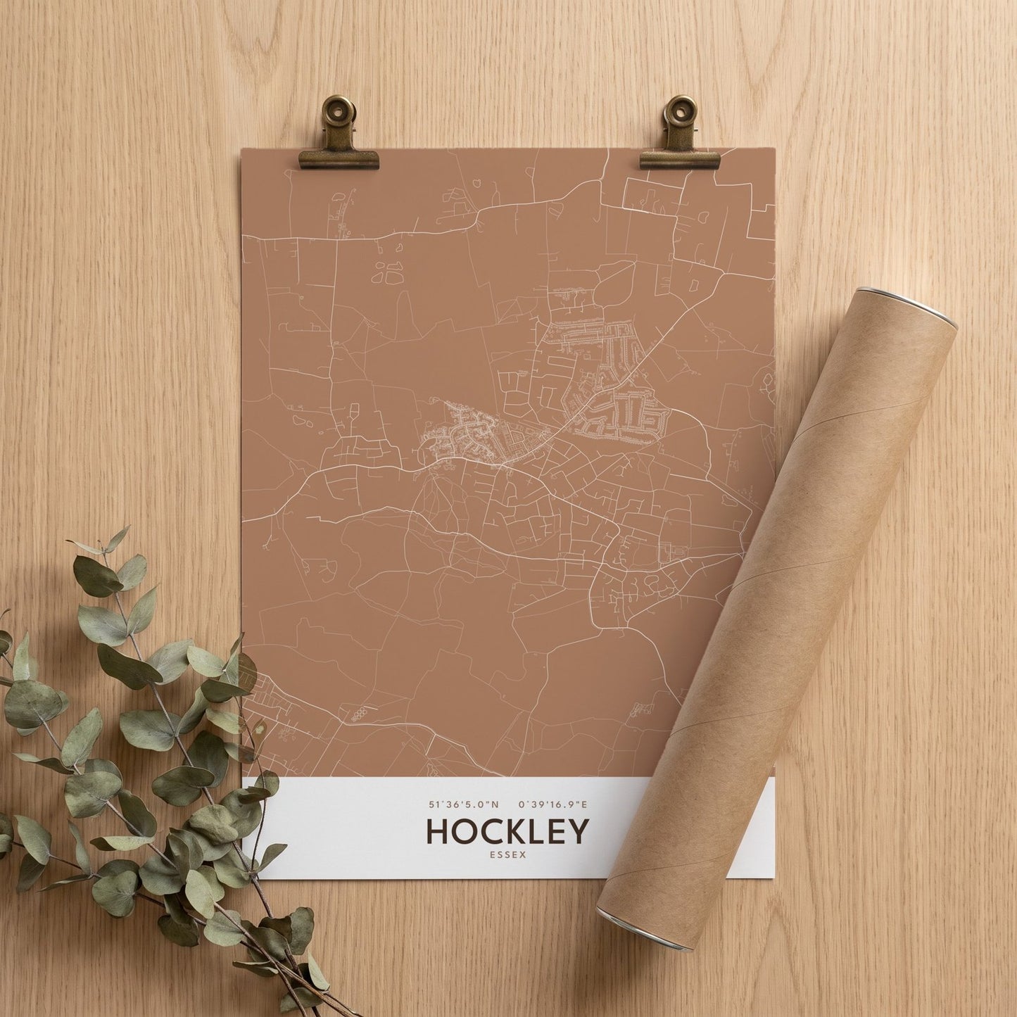 Hockley — Map Print