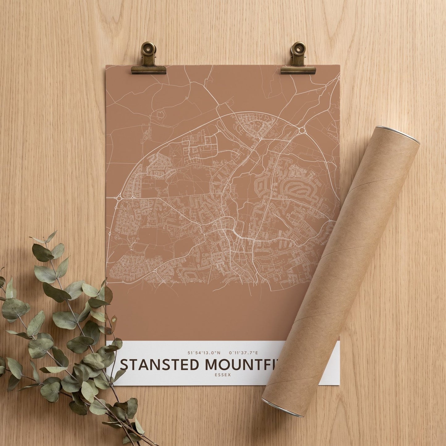 Stansted Mountfitchet — Map Print