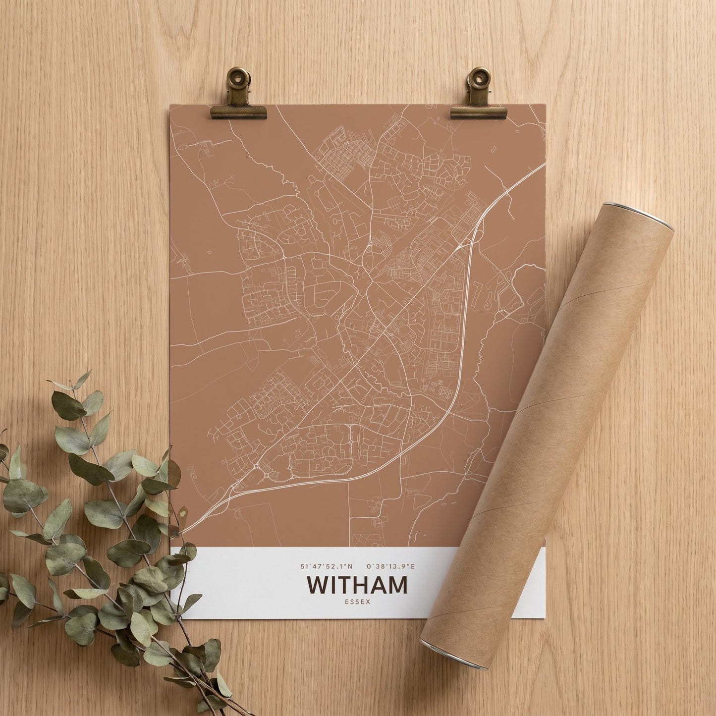 Witham — Map Print