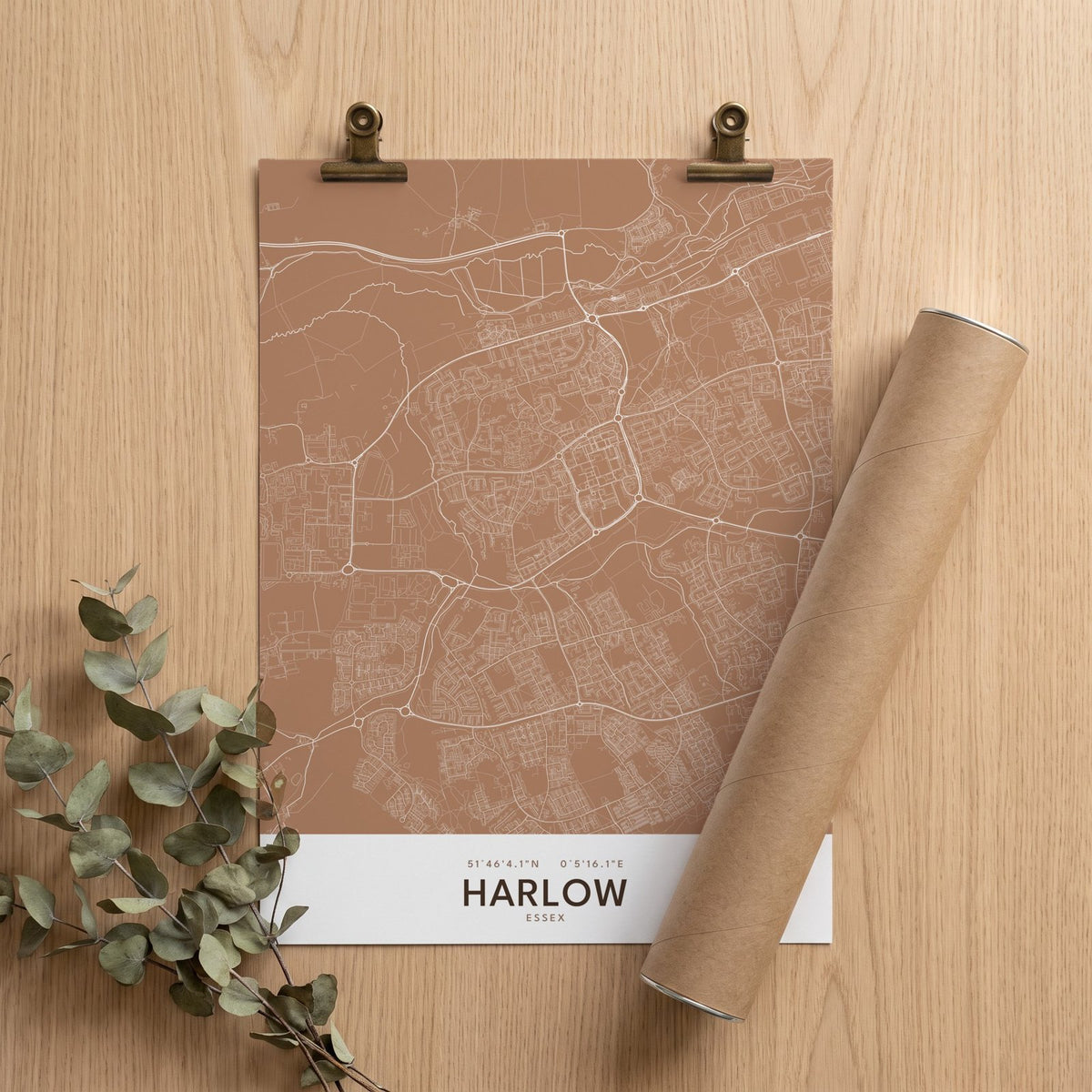 Harlow — Map Print