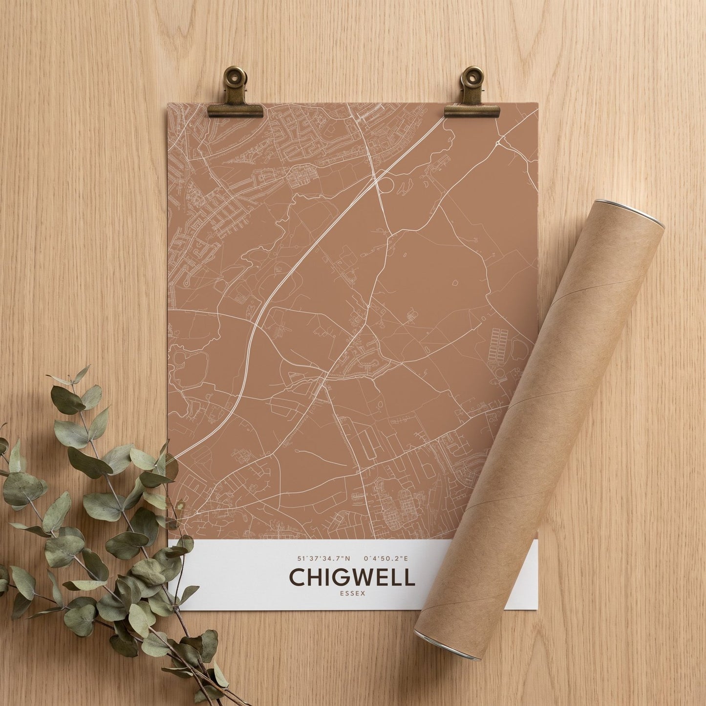 Chigwell — Map Print