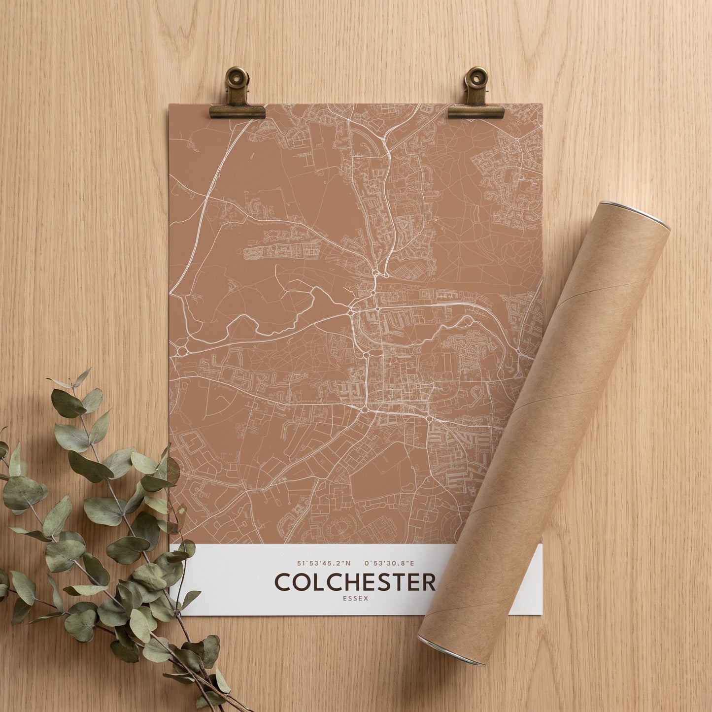 Colchester — Map Print