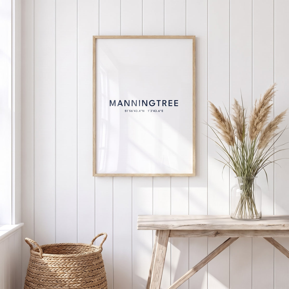 Manningtree — Framed Coordinates Print