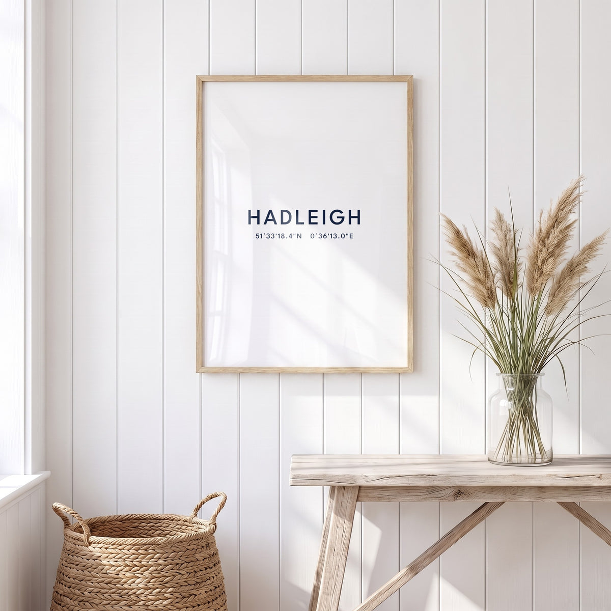 Hadleigh — Framed Coordinates Print