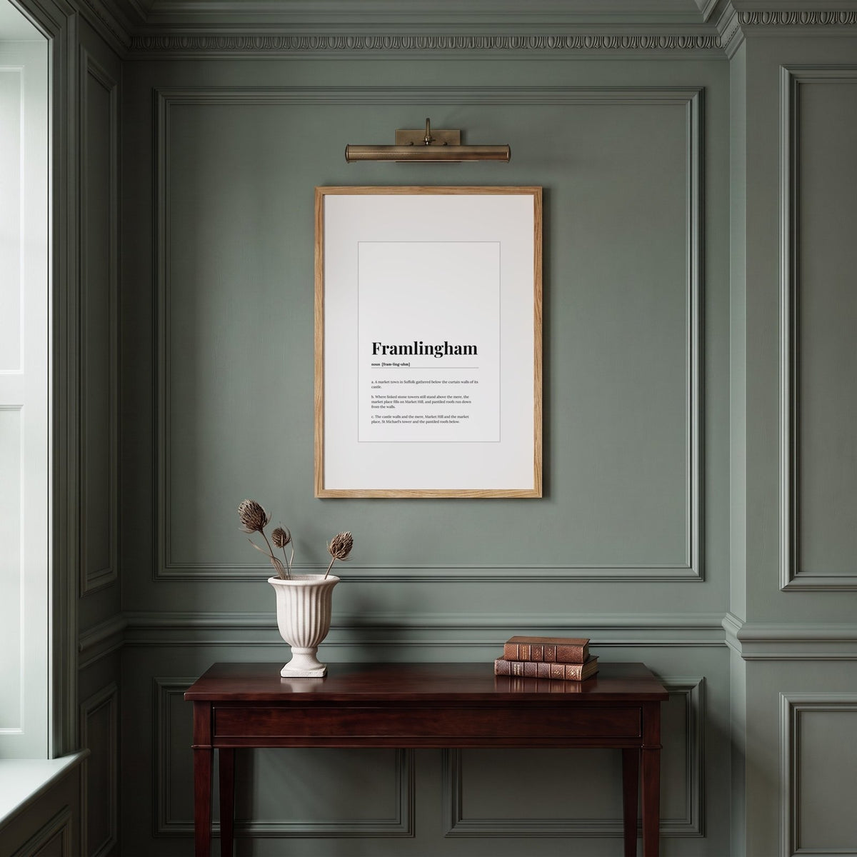 Framlingham — Framed Dictionary Print