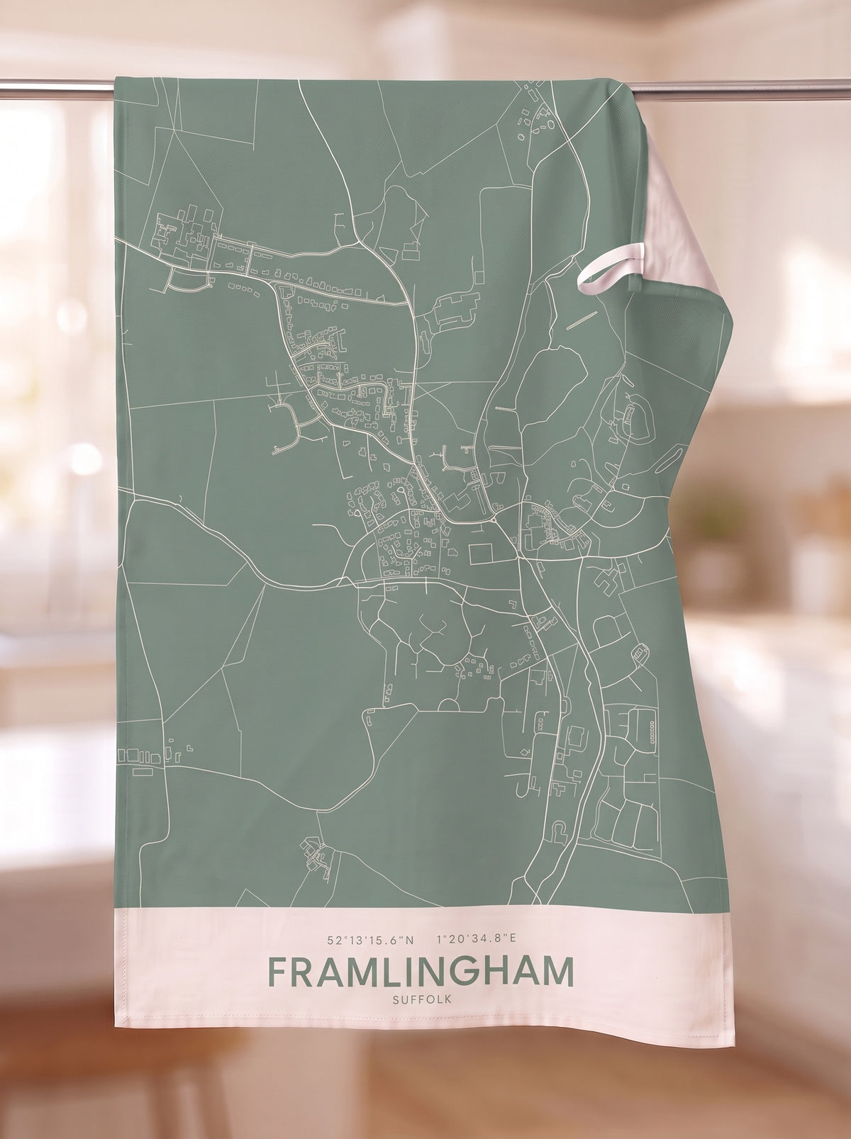Framlingham — Map Tea Towel