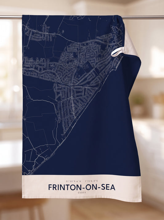 Frinton-on-Sea — Map Tea Towel