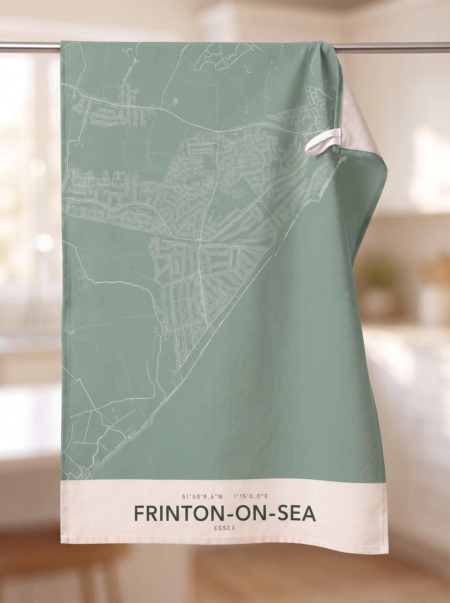Frinton-on-Sea — Map Tea Towel