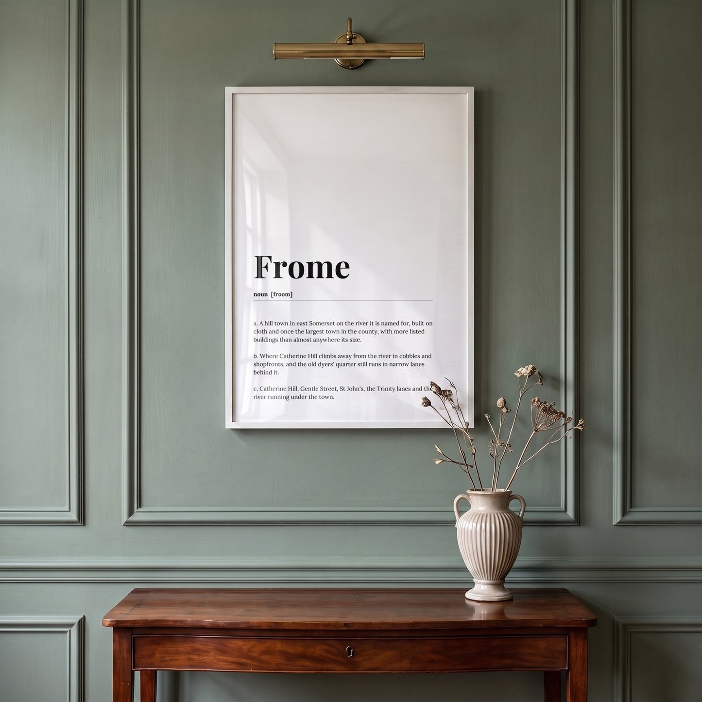 Frome — Framed Dictionary Print