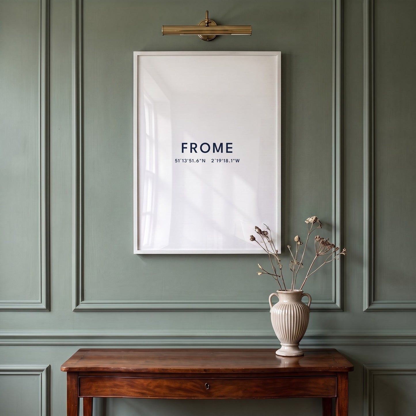 Frome — Framed Coordinates Print