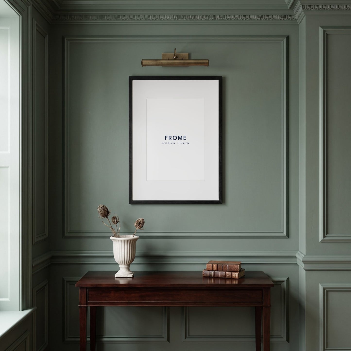 Frome — Framed Coordinates Print