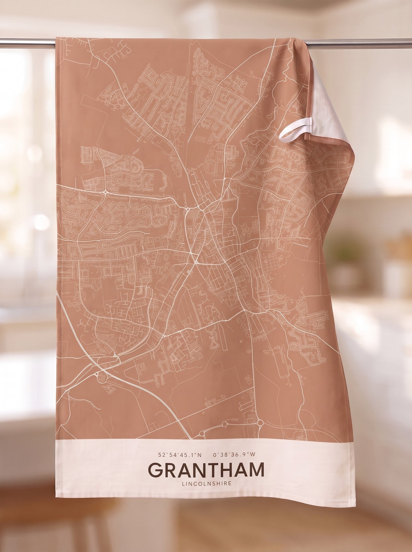 Grantham — Map Tea Towel