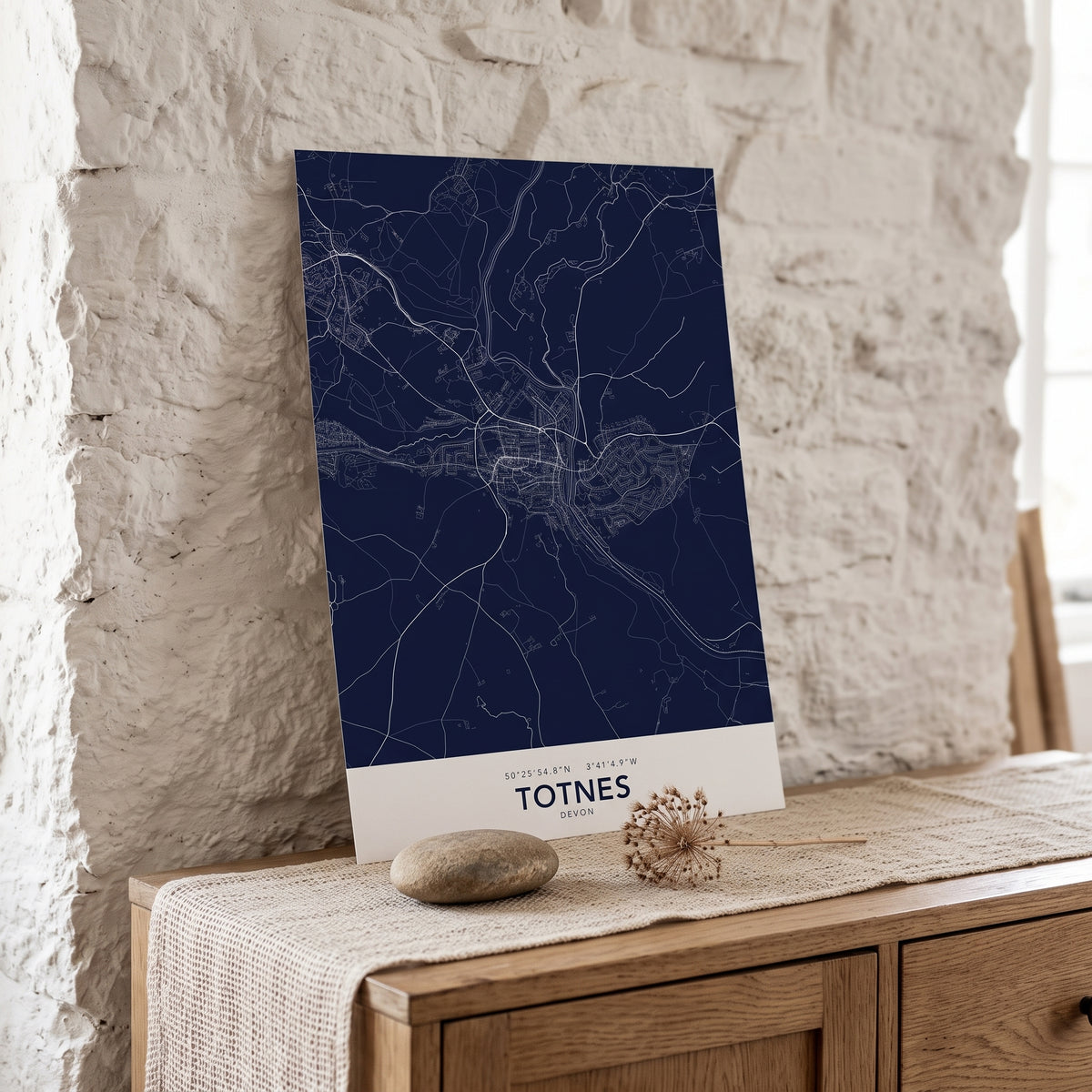 Your Town Merch — Totnes Map Print lifestyle