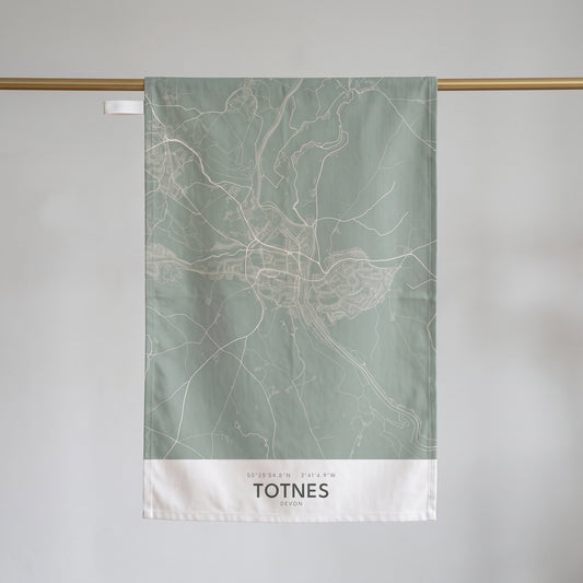 Your Town Merch — Totnes Map Tea Towel lifestyle