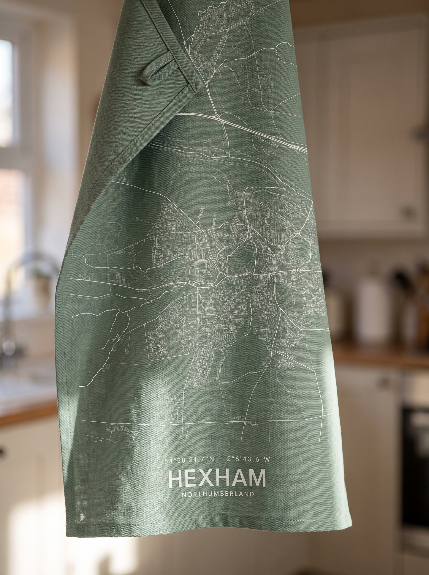 Hexham — Map Tea Towel