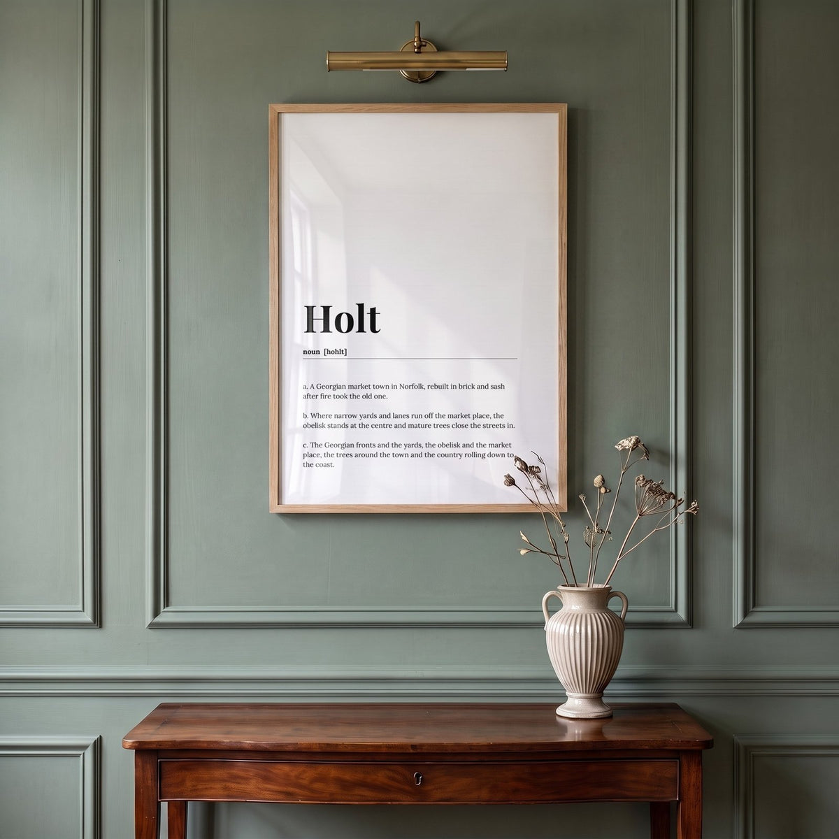 Holt — Framed Dictionary Print