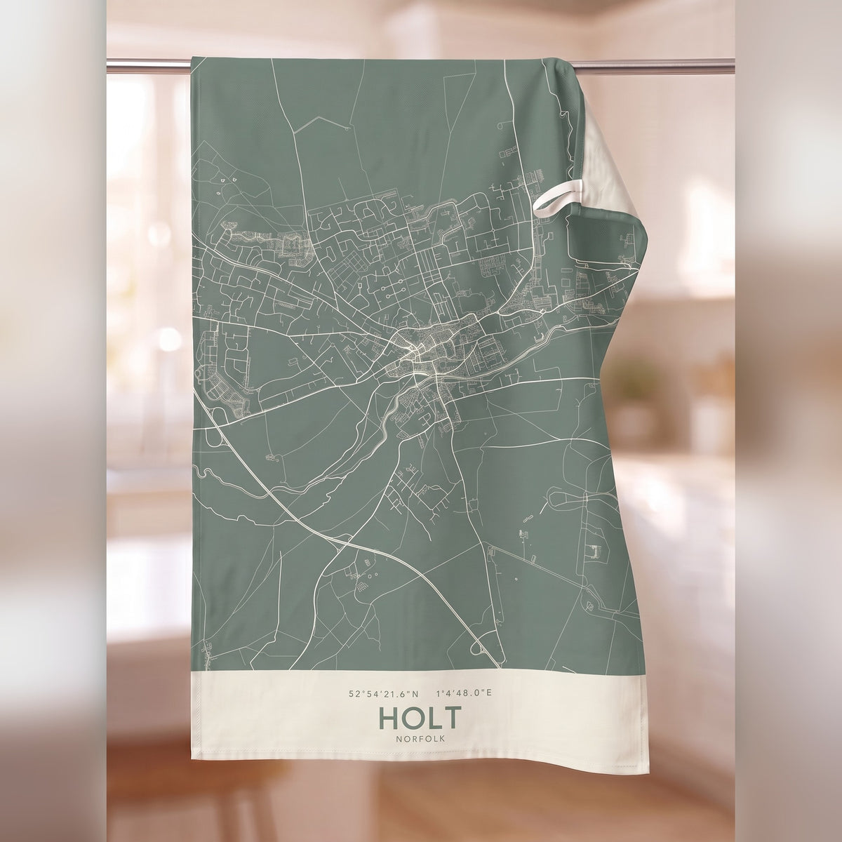 Your Town Merch — Holt Map Tea Towel lifestyle