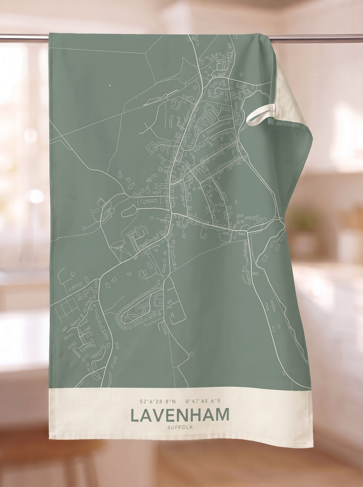 Lavenham — Map Tea Towel