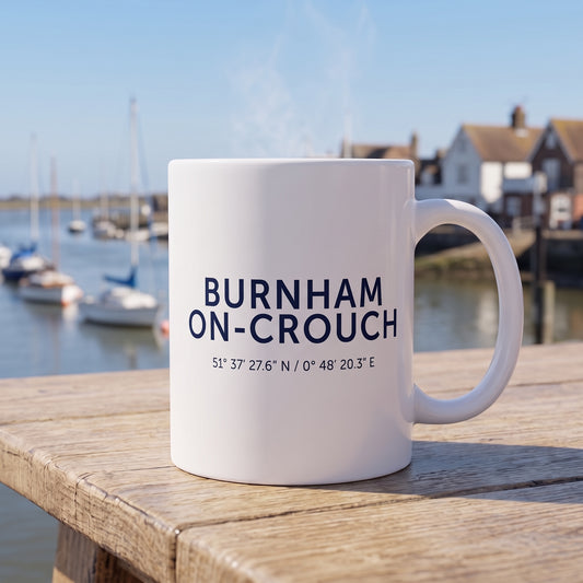 Burnham-on-Crouch — Coordinates Ceramic Mug