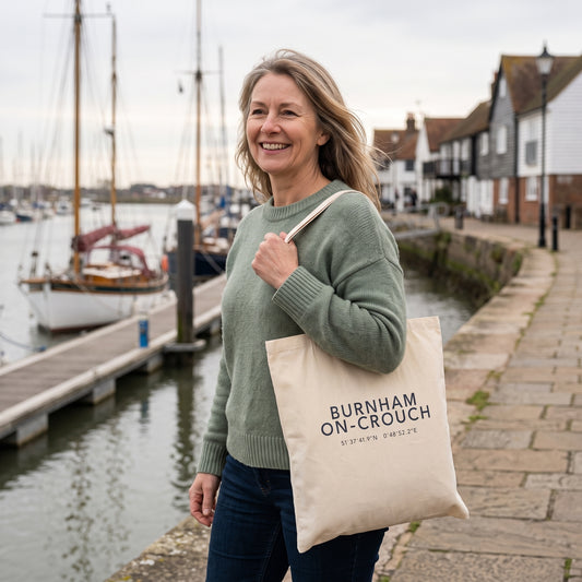 Burnham-on-Crouch — Coordinates Natural Tote