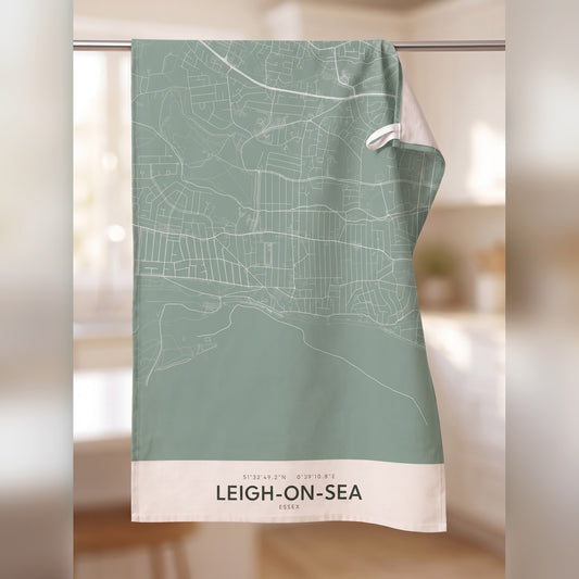 Leigh-on-Sea — Map Tea Towel