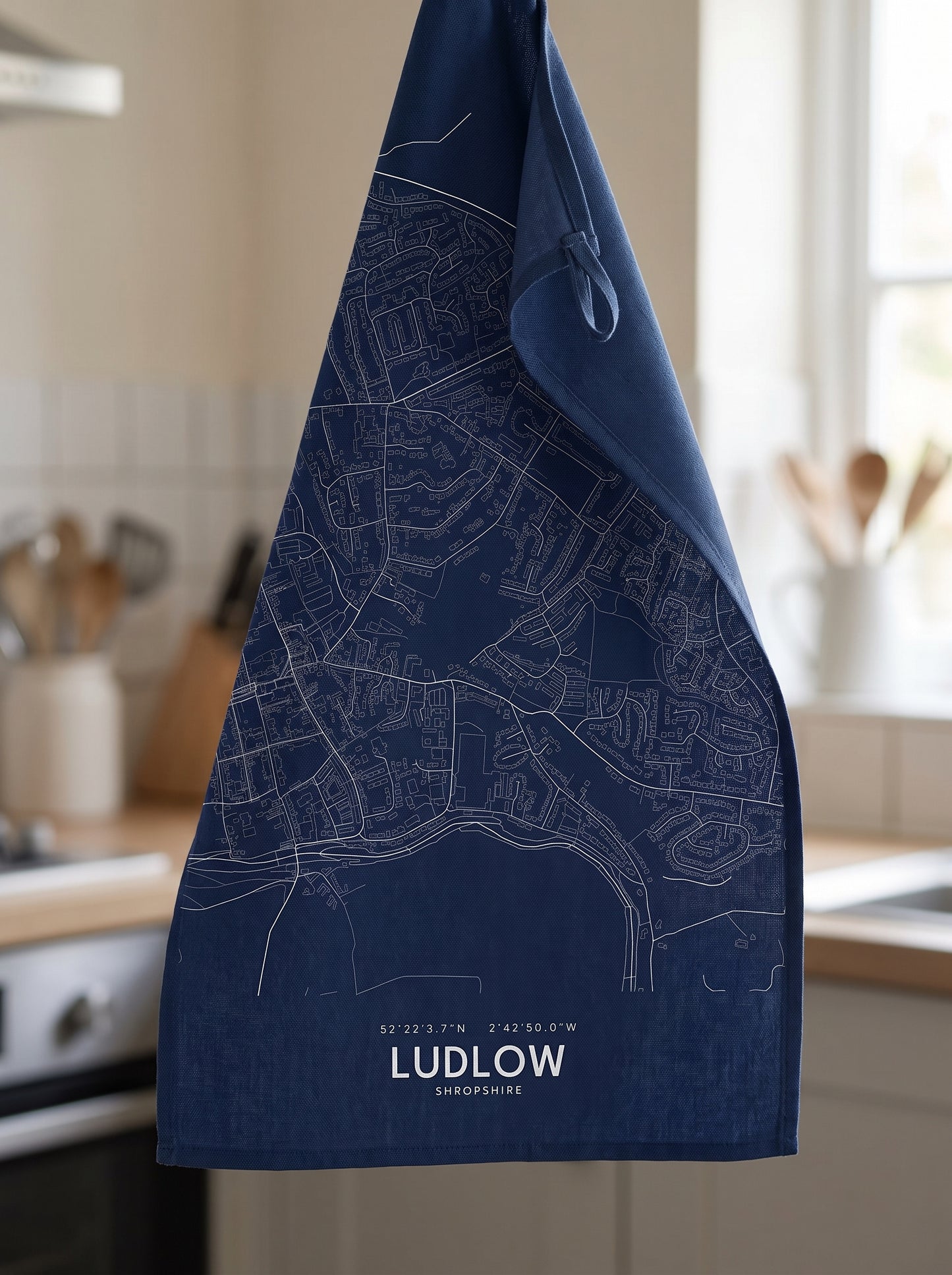Ludlow — Map Tea Towel