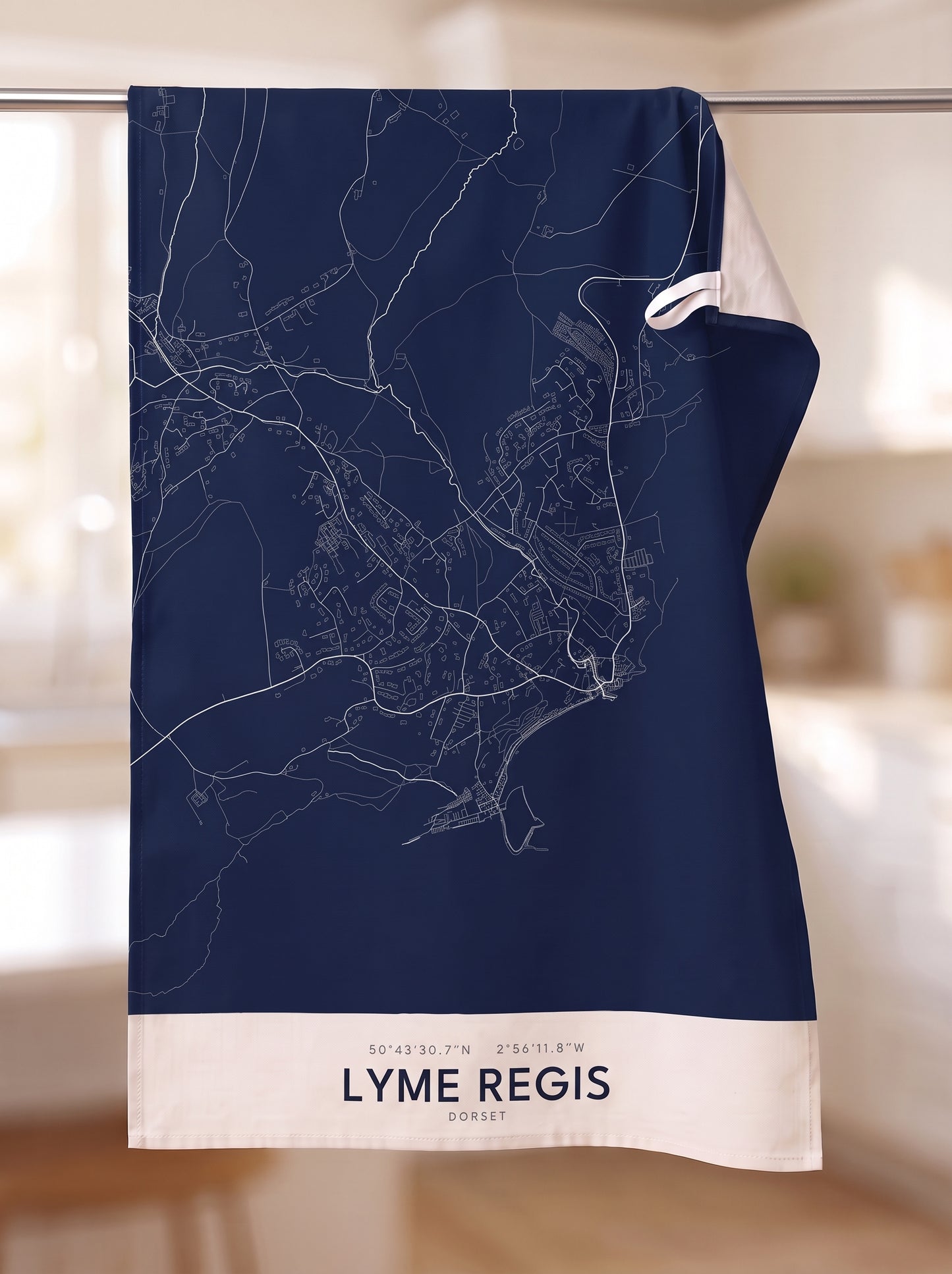 Lyme Regis — Map Tea Towel