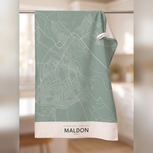 Maldon — Map Tea Towel
