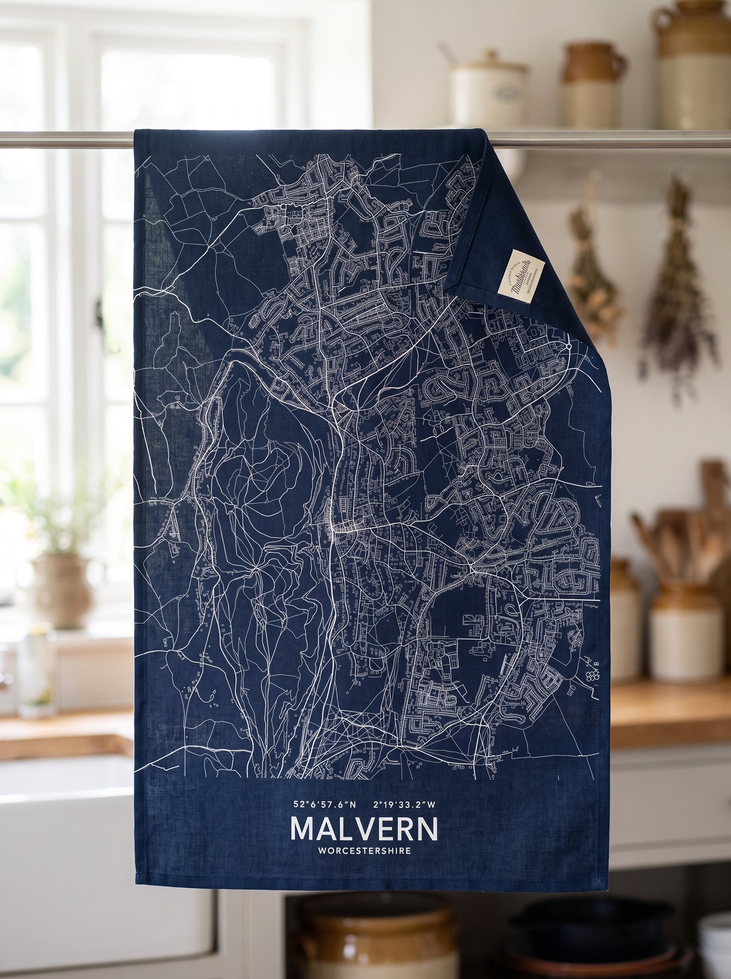Malvern — Map Tea Towel