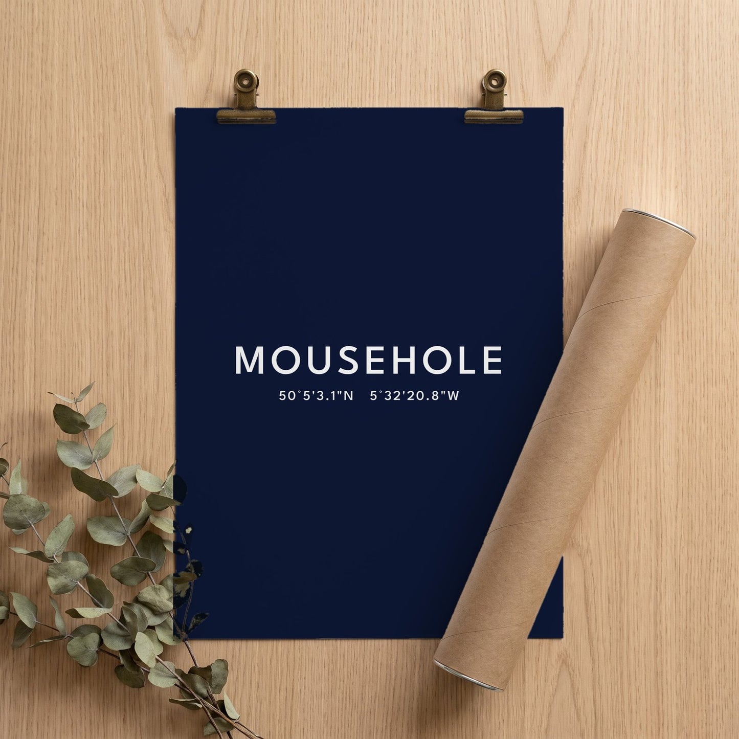 Mousehole — Coordinates Print