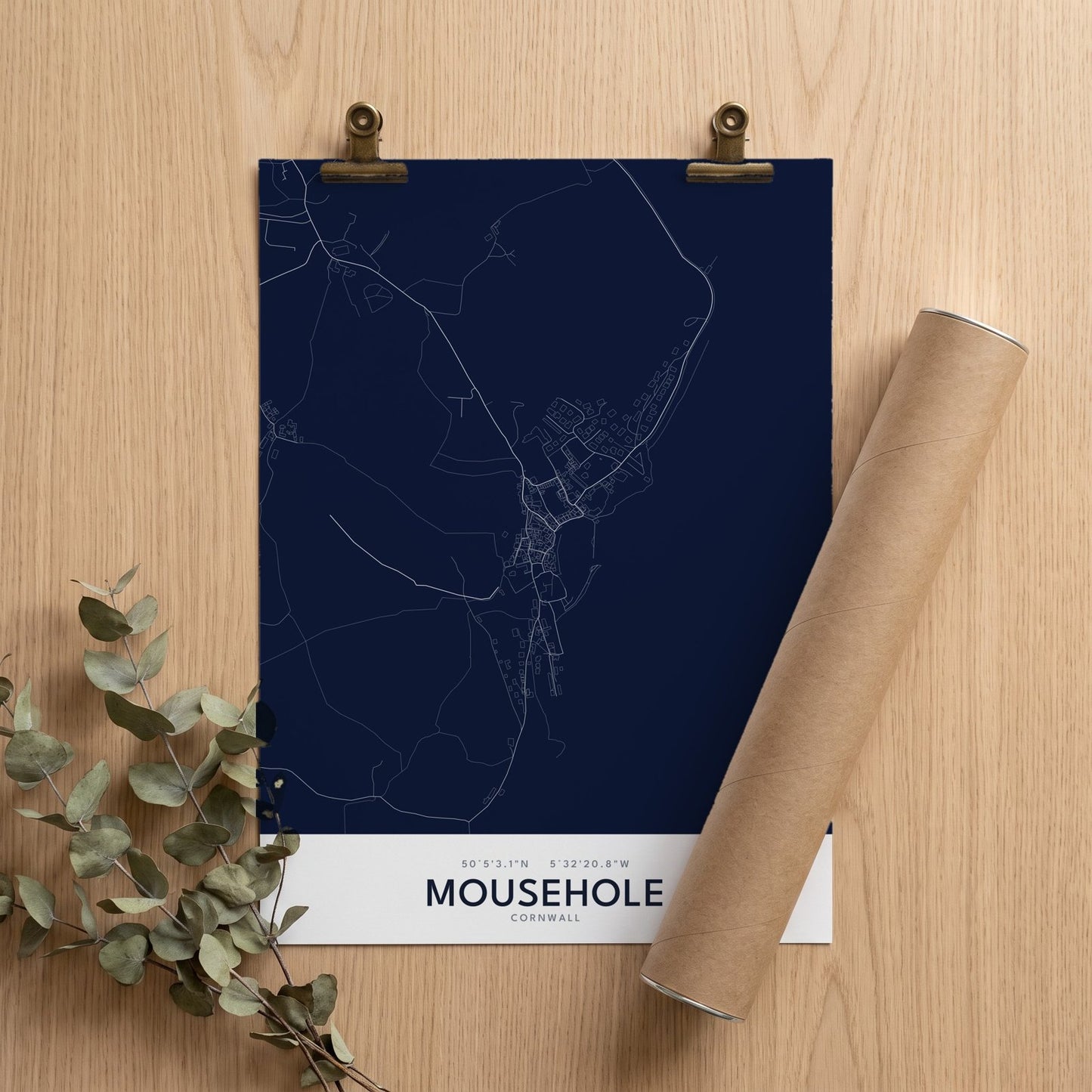 Mousehole — Map Print