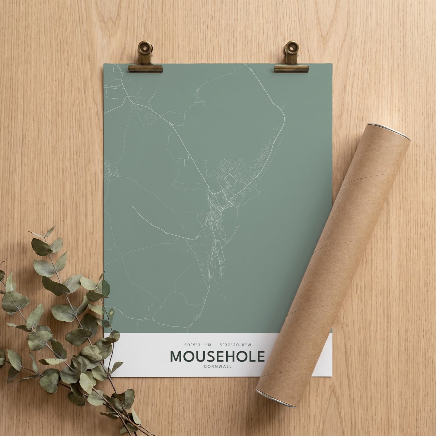Mousehole — Map Print