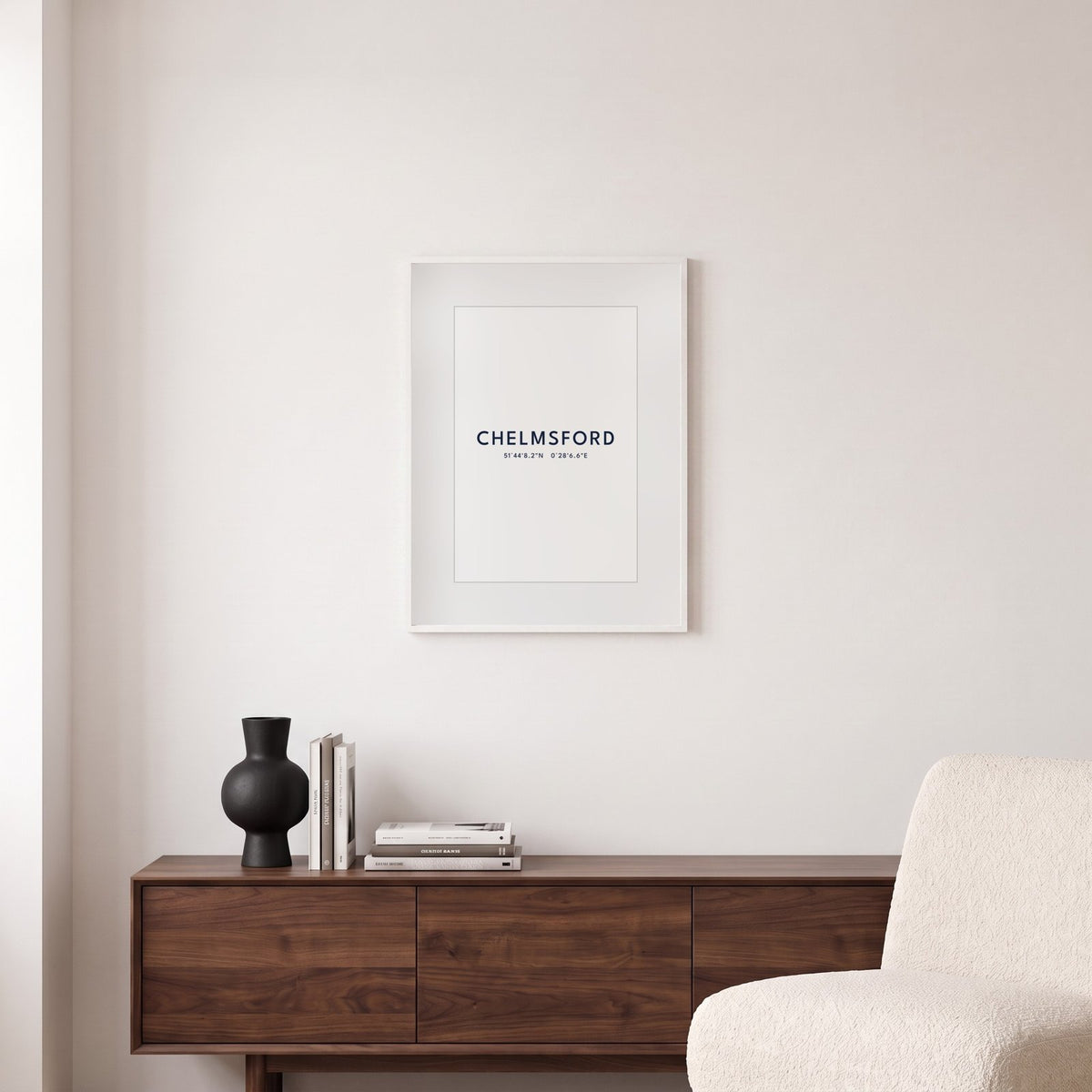 Chelmsford — Framed Coordinates Print