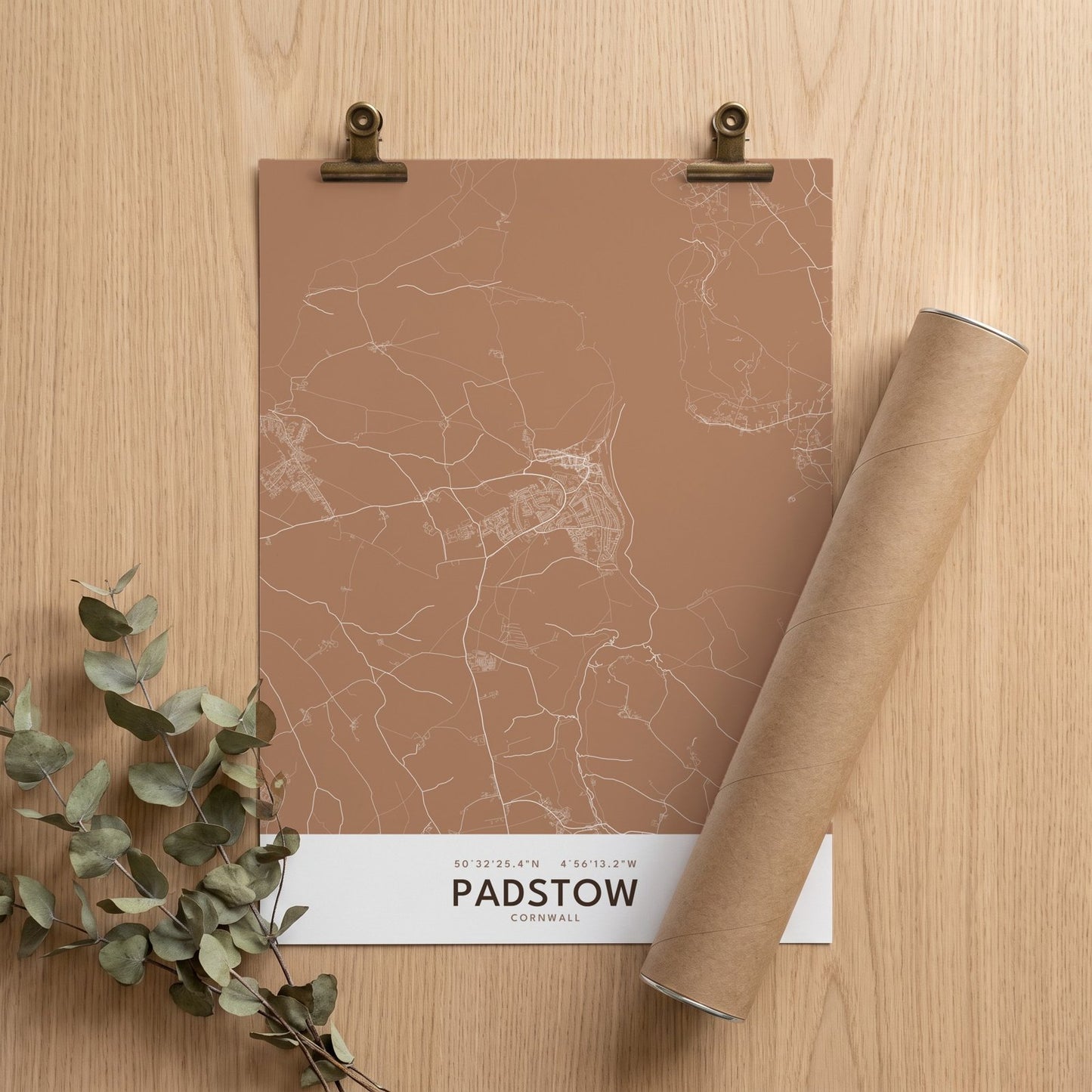 Padstow — Map Print