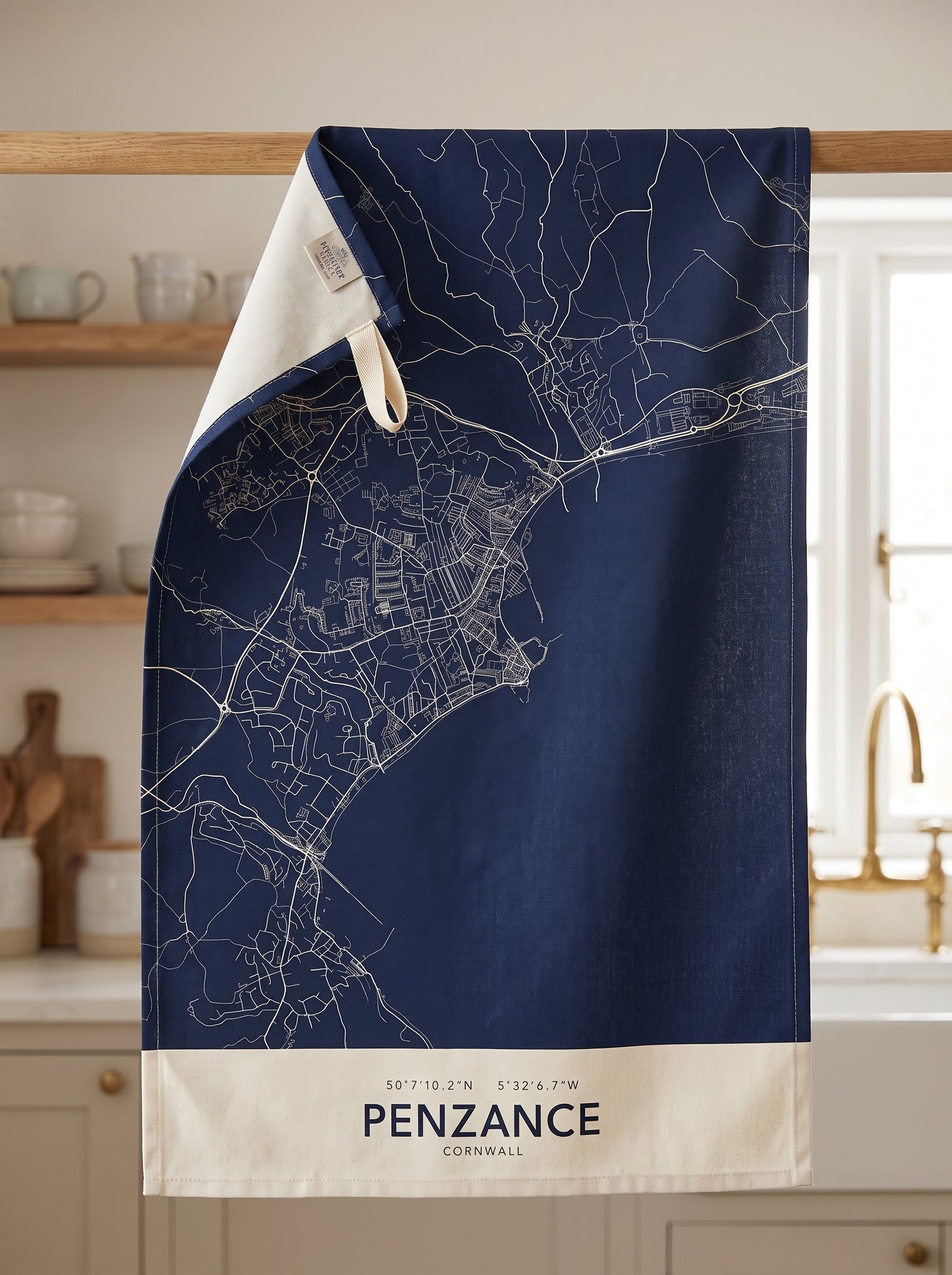Penzance — Map Tea Towel