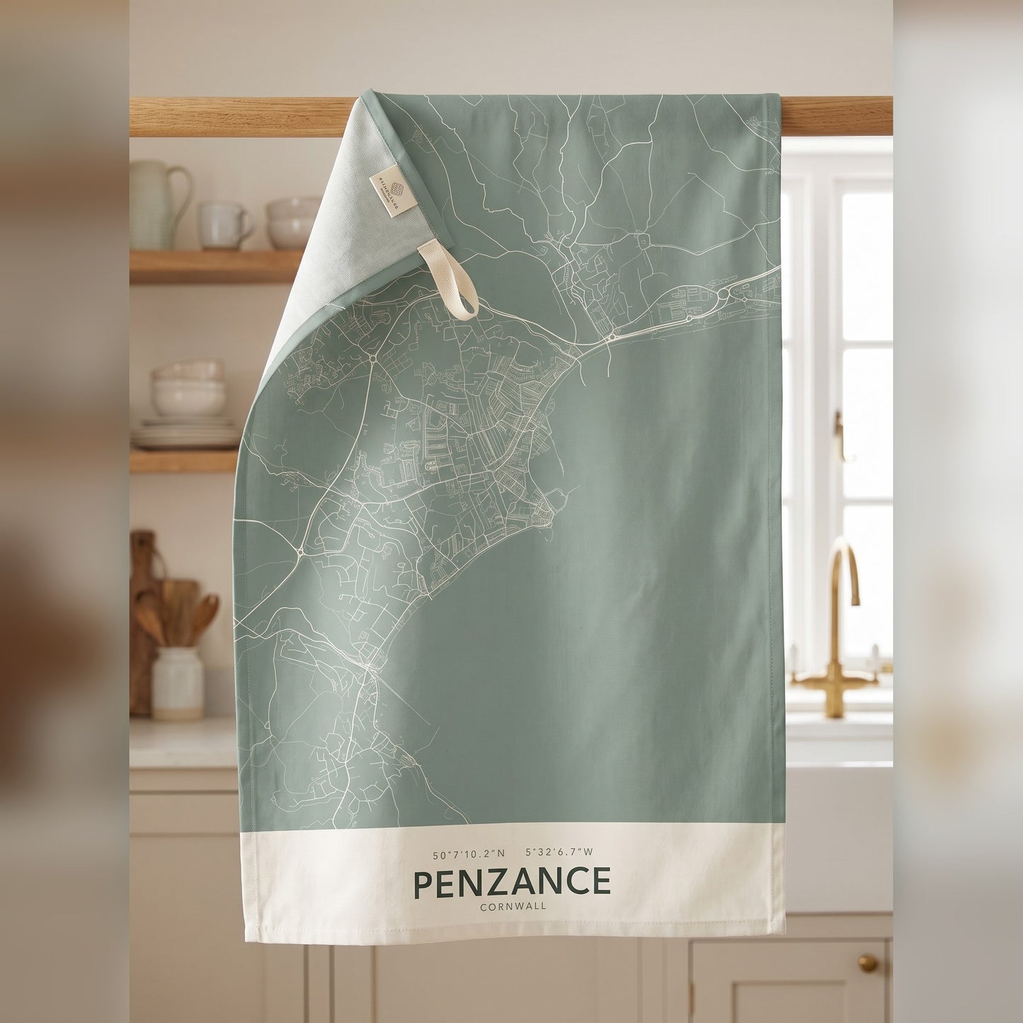 Penzance — Map Tea Towel
