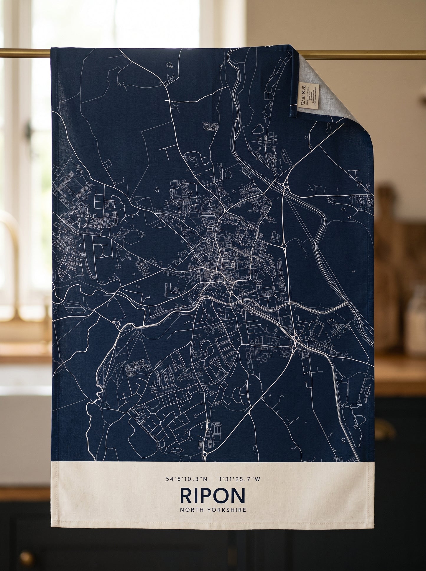 Ripon — Map Tea Towel