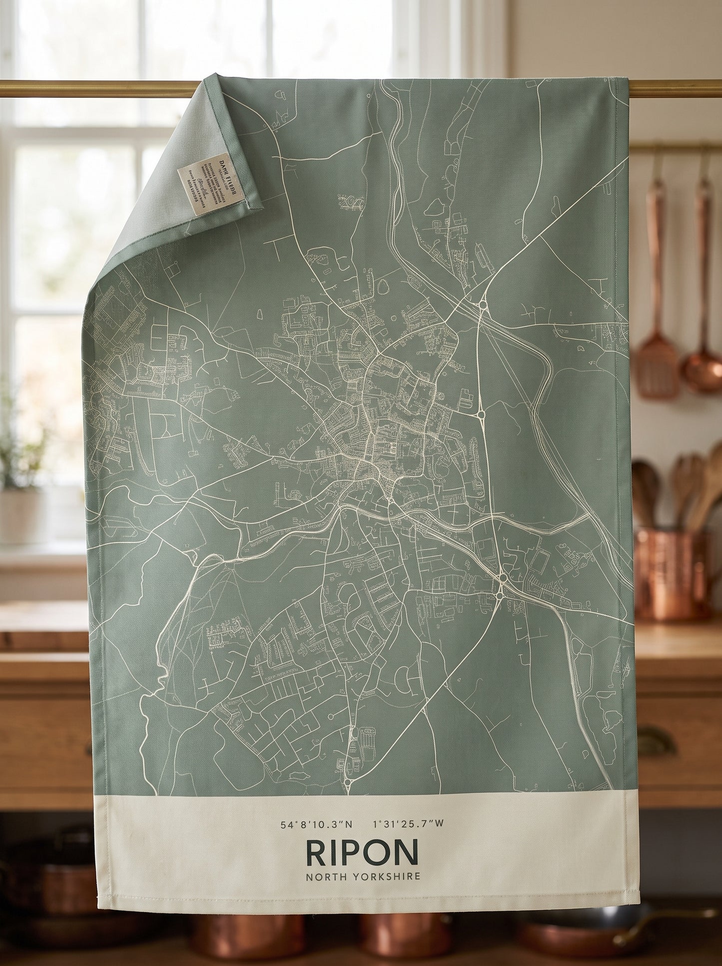 Ripon — Map Tea Towel