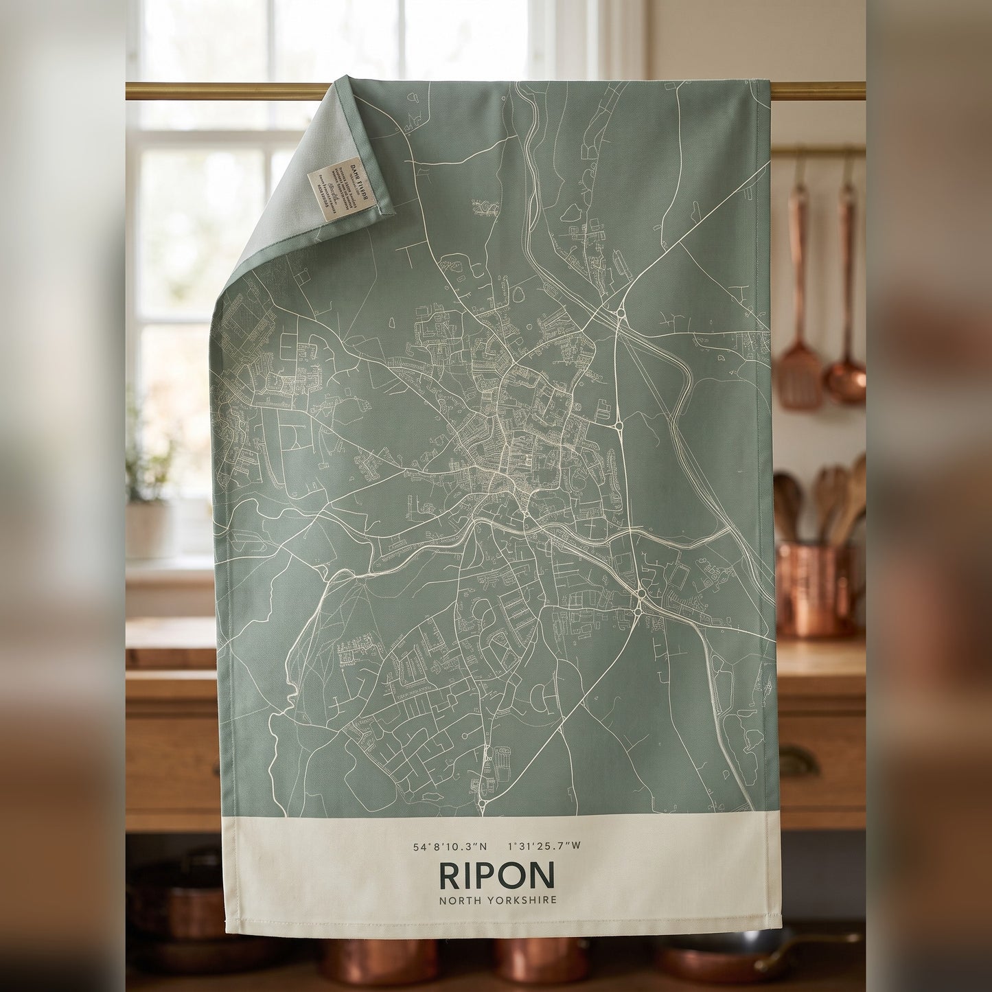 Ripon — Map Tea Towel